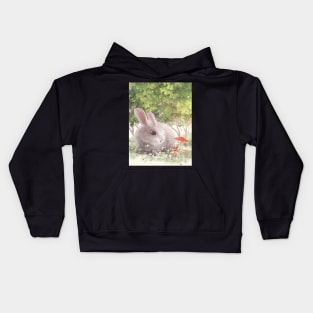 Bunny Flowers Kids Hoodie